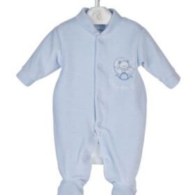 Dandelion Rock-a- Bye Baby Velour Sleepsuit