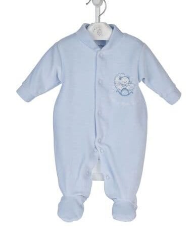 Dandelion Rock-a- Bye Baby Velour Sleepsuit