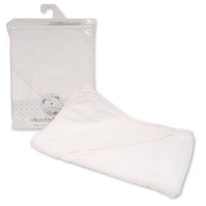 Baby Plain Hooded Towel - Pink/white (copy)