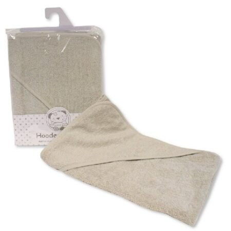 Baby Plain Hooded Towel - Grey