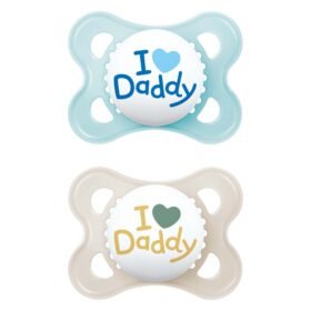 Mam Soother Original Style 2-6 Months Blue Daddy X2 New
