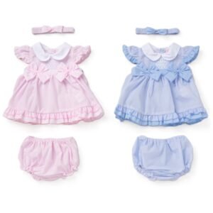 Baby Girls Dress, Pants And Headband Set