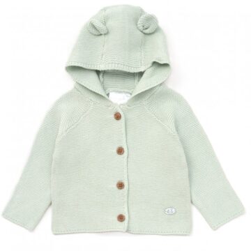Pink Hooded Knitted Jacket (copy)