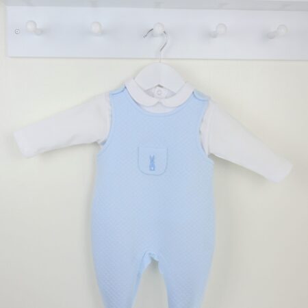 Pex Bunny Dungaree Set- Blue