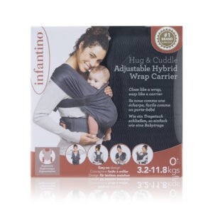 Infantino Hug & Cuddle Adjustable Hybrid Wrap Carrier