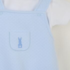 Pex Bunny Dungaree Set- Blue