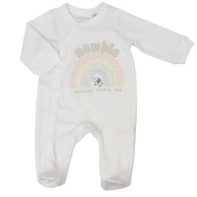 ‘newbie’ Welcome Little One Sleepsuit
