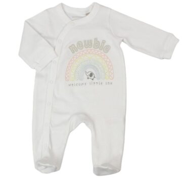 'newbie' Welcome Little One Sleepsuit