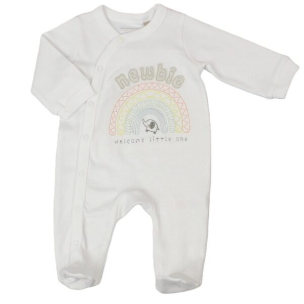 'newbie' Welcome Little One Sleepsuit