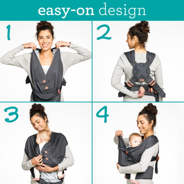 Infantino Hug & Cuddle Adjustable Hybrid Wrap Carrier