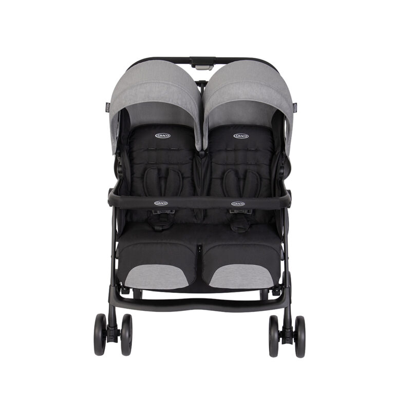 Graco Duorider™ Lightweight Double Pushchair From Birth To Approx. 3 Years (max. 15kg) Steeple Grey