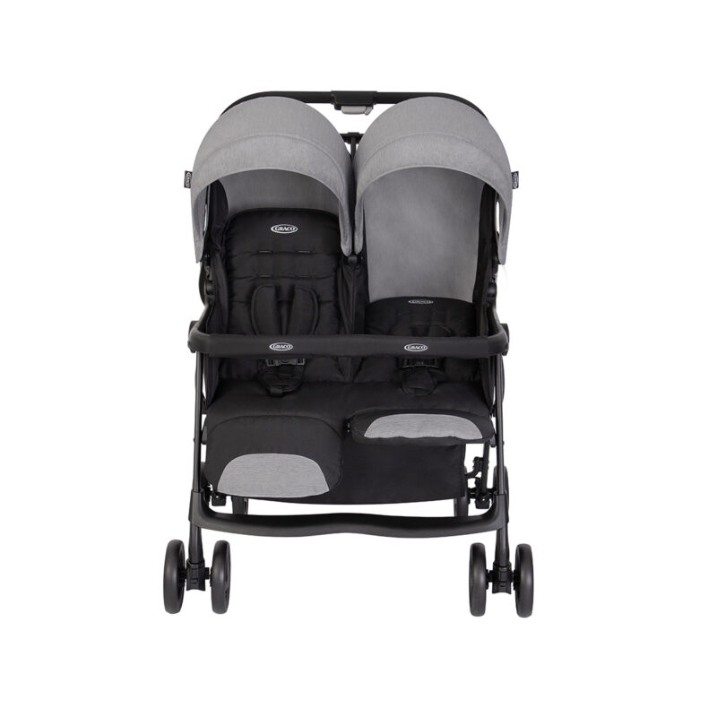 Graco Duorider™ Lightweight Double Pushchair From Birth To Approx. 3 Years (max. 15kg) Steeple Grey