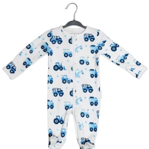 Organic Cotton Sleepsuit- Vehicle