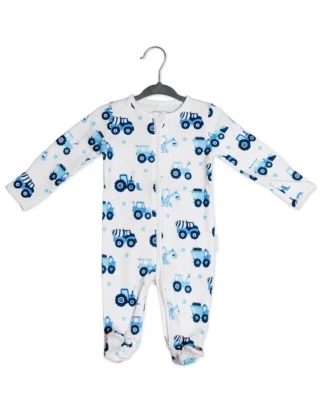 Organic Cotton Sleepsuit- Vehicle
