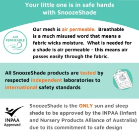 Snoozeshade Plus Extra (6-9m To 3 Years) | Buggy & Pushchair Sun Shade | Universal Fit, Blocks Up To 99% Of Uv