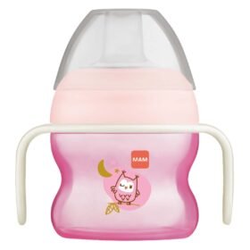 Mam Cups Starter Cup & Glow Handles 150ml Pink