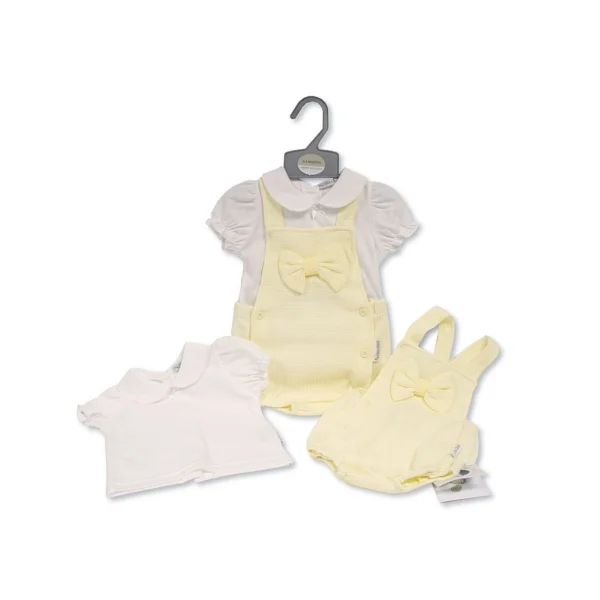 Baby Girls Short Romper With Lace And Bow (copy)