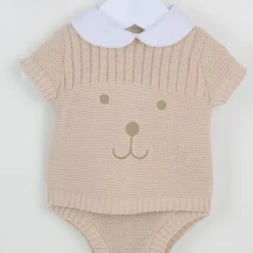 Pex Huggie Summer Knitted Romper- Natural (copy)