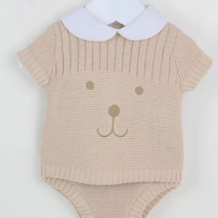 Pex Huggie Summer Knitted Romper- Natural (copy)
