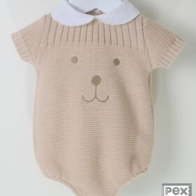 Pex Huggie Summer Knitted Romper- Natural