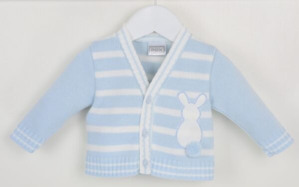 Pex Boys Bunny Cardigan White/blue (copy)