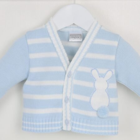 Pex Boys Bunny Cardigan White/blue (copy)