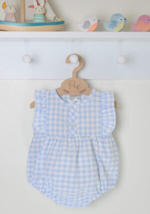 Pex Gingham Frill Romper