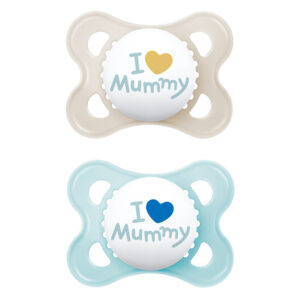 Mam Original Soother Blue Mummy 2-6m 2pk