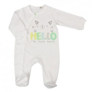 Baby 'hello Im New Here' Sleepsuit