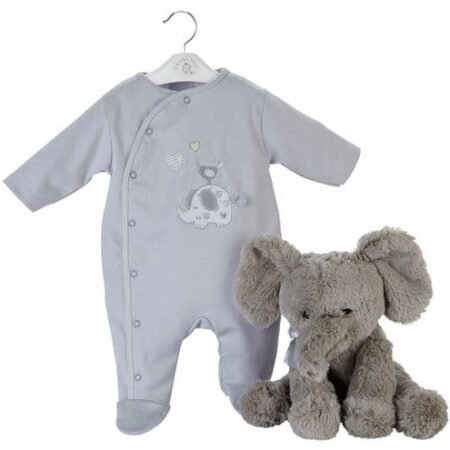 Elephant & Bird With Balloon" Cotton Sleepsuit- Lemon (copy)