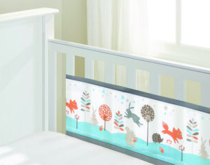 Breathable Baby Mesh Cot/cot Bed Liner Two Sided - Botanical (copy)