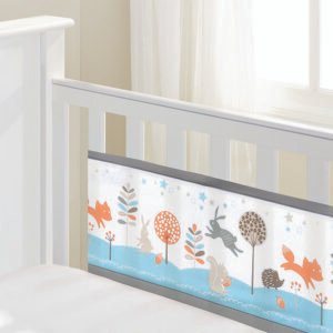 Breathable Baby Mesh Cot/cot Bed Liner Two Sided - Botanical (copy)