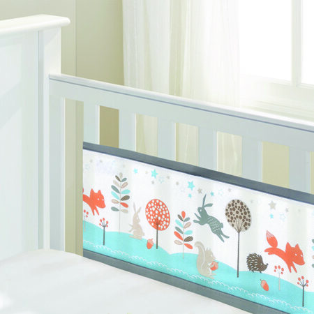 Breathable Baby Mesh Cot/cot Bed Liner Two Sided - Botanical (copy)
