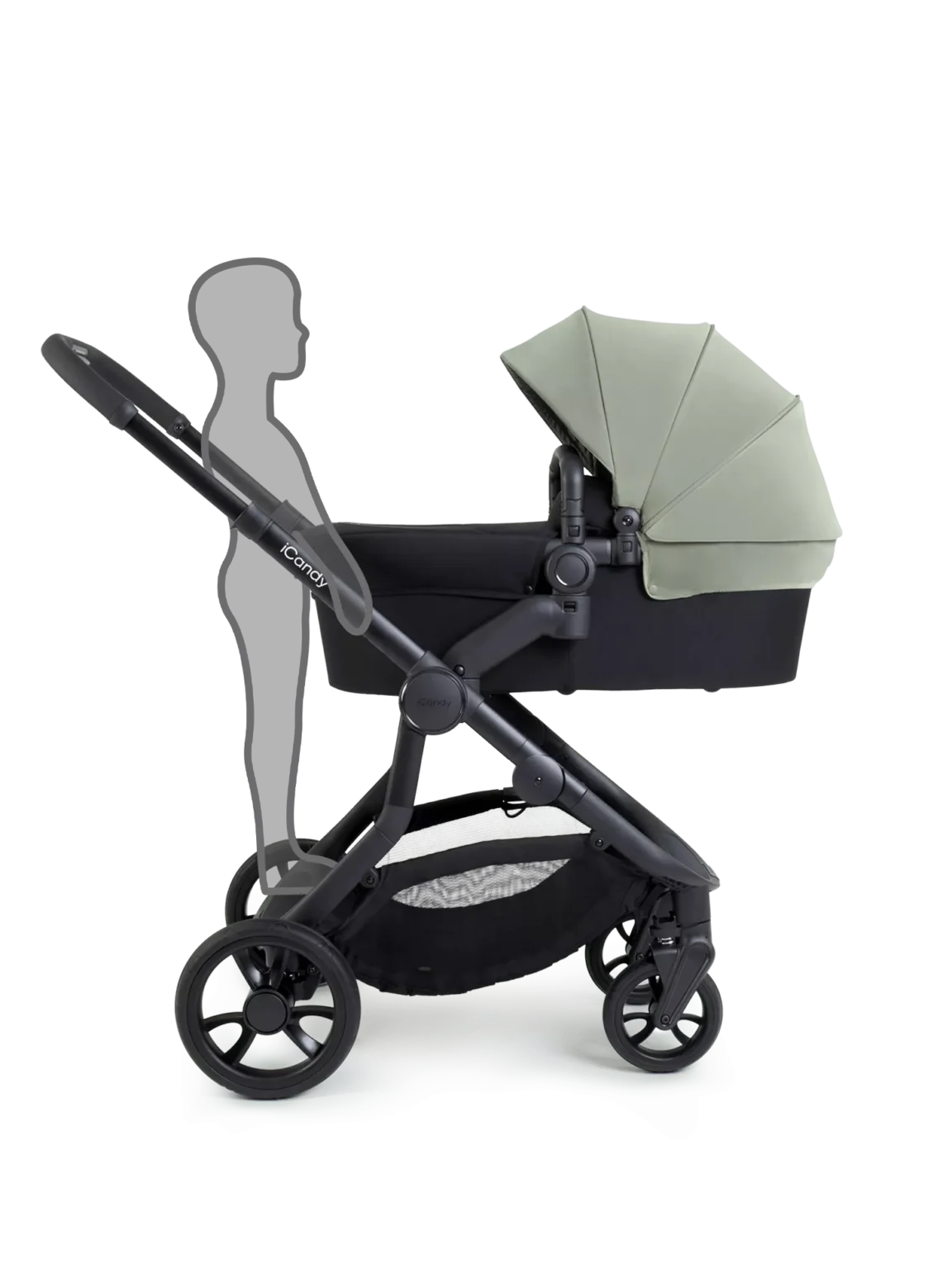 Icandy Orange 4 Pushchair Bundle - Jet, Pistachio