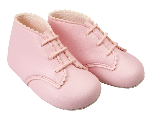 Baypods Soft Sole Lace Up Bootee- Biscuit (copy)