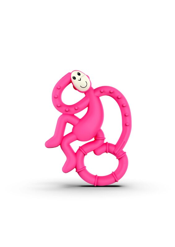 Matchstick Monkey Mini Monkey Teether Pink
