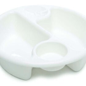 The Neat Nursery Co. Circular Top ‘n’ Tail Bowl White