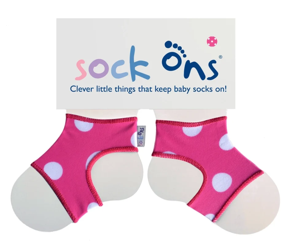 Sock Ons- Pink Spot