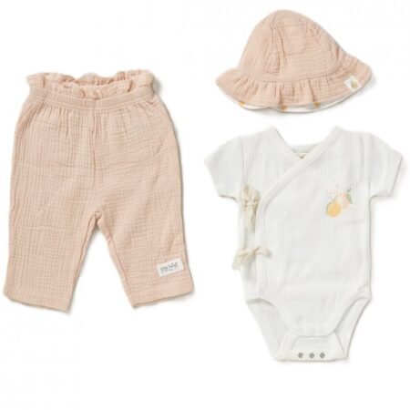 Baby Organic Ribbed 3pc Set