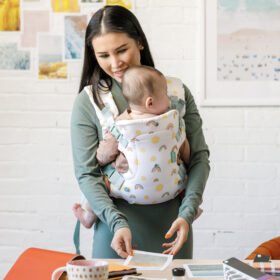 Infantino Flip Advanced 4-in-1 Convertible Baby Carrier Rainbow Print