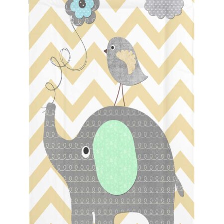 Mollydoo Baby Changing Mat- Elephant Chevron