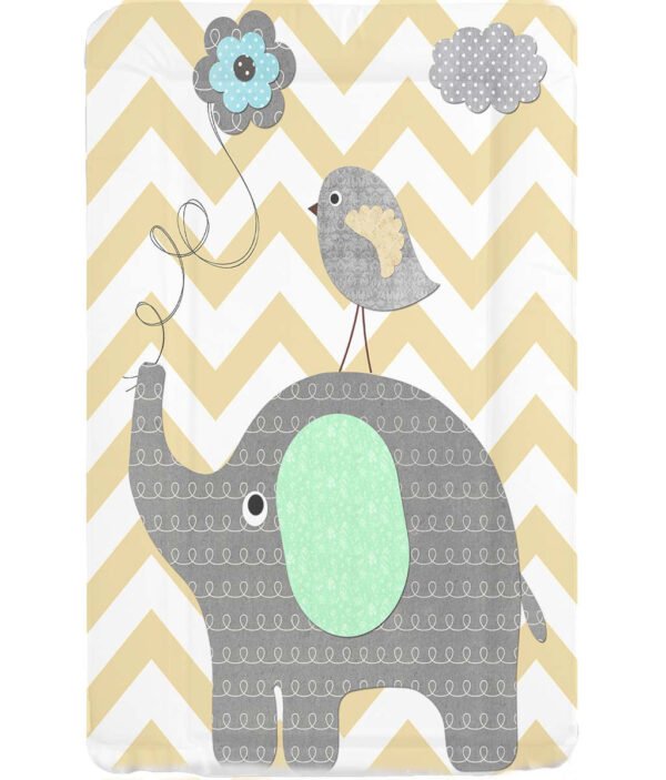 Mollydoo Baby Changing Mat- Elephant Chevron