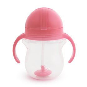 Munchkin Click Lock Tip & Sip Weighted Straw Cup Pink 207ml