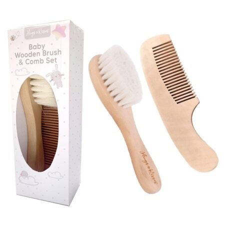 Wooden Brush And Comb Set