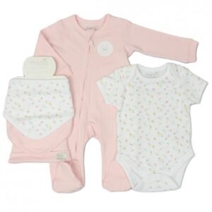 Baby Unisex Zipped Sleepsuit 5pc Gift Set (copy)