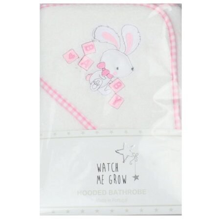 Baby Girls Pink Hooded Bunny Towel