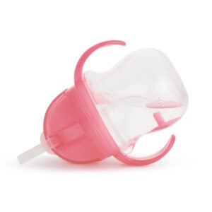 Munchkin Click Lock Tip & Sip Weighted Straw Cup Pink 207ml