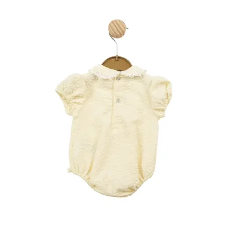 Mintini Baby Lemon Crinkle Romper