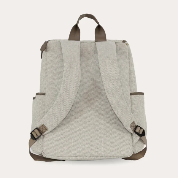 Backpack Changing Bag - Oatmeal Herringbone