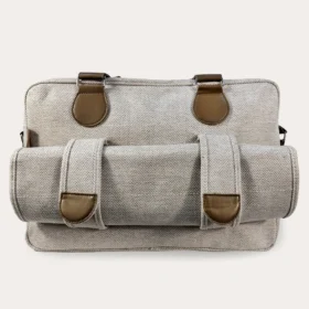 Deluxe Changing Bag – Oatmeal Herringbone